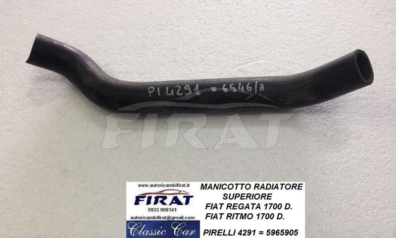 MANICOTTO RADIATORE SUPERIORE FIAT REGATA-RITMO 1700D(4291)